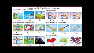 MOVERS SAMPLE TEST 1 PART 4