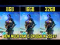 How much ram is enough for 1080p gaming in 2024