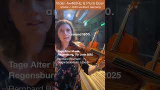Ritschard Violin A465 Plum Bow violin baroque violinist baroquebow baroqueviolin renaissance
