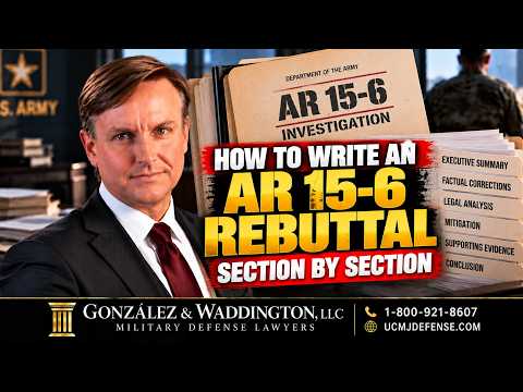 How to Write an AR 15-6 Rebuttal | Challenge Findings Before They Destroy Your Career