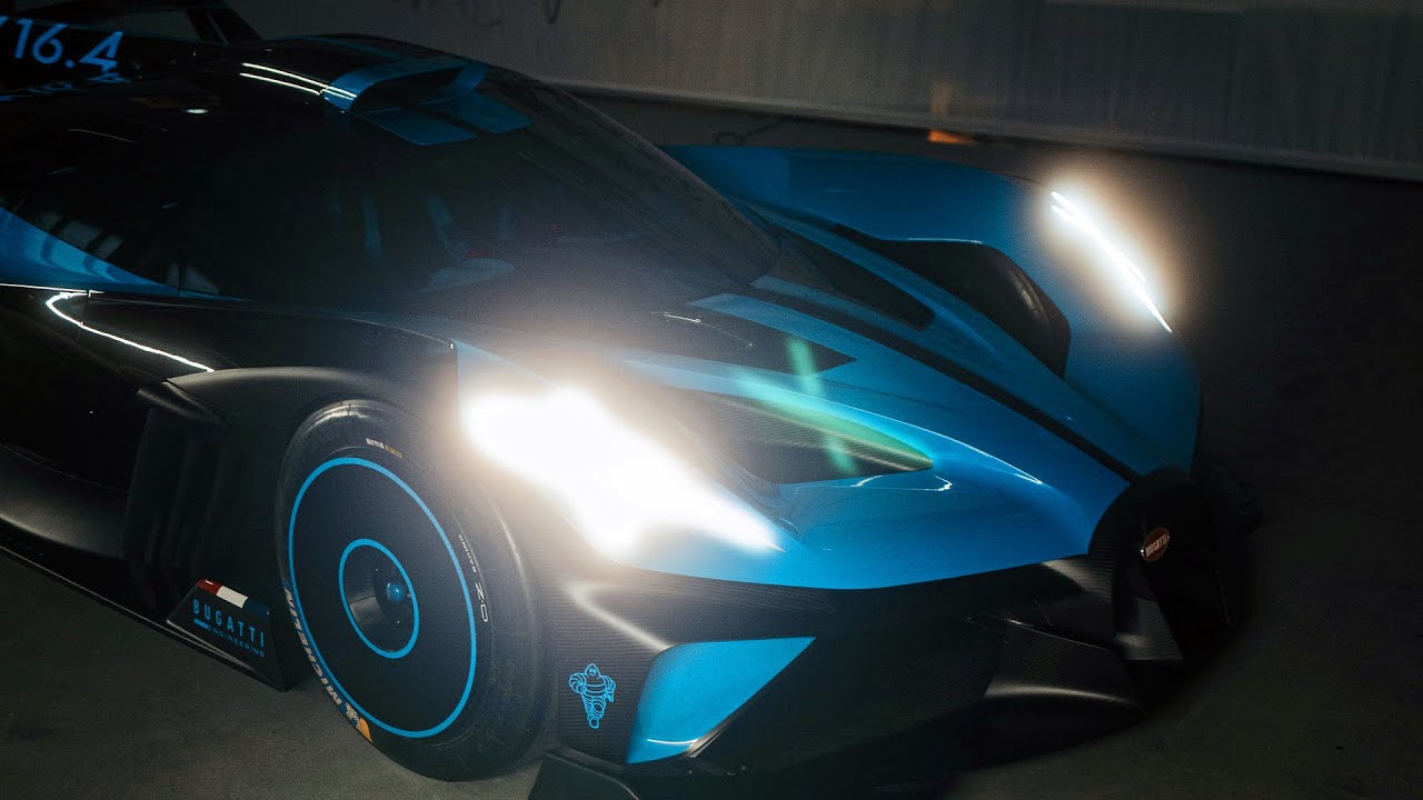 2021 Bugatti Bolide with the quad-turbocharged 8.0-liter W16 engine
