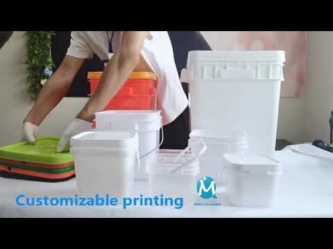 plastic square buckets qiming group