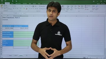 MS Excel - Date Functions Part 3