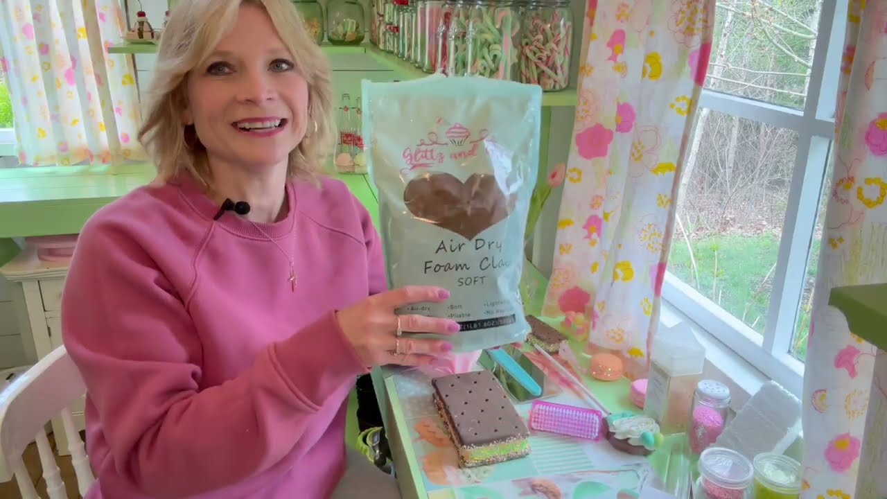 Fake Ice Cream Sandwhich DIY#craft #fake bake#fake food#foam clay