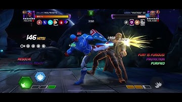 MCoC Patriot vs Nick Fury on node 14 (ebb flow knock down and heavy hitter)