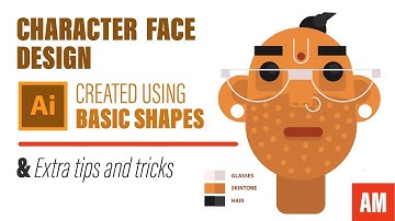 Character Design - Illustrator Tutorial | Beginner Level with Basic Shapes
