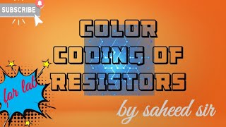 RESISTOR COLOR CODING EXPLAINED IN MALAYALAM # science-capsules