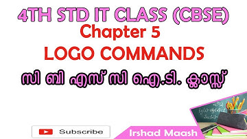 4th standard cyberlink IT class | Chapter 5- LOGO Commands