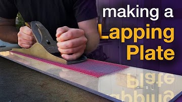 Making a Lapping Plate for Sharpening