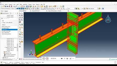 Abaqus - Composite Extended End-Plate Connections - Partition - Part 3