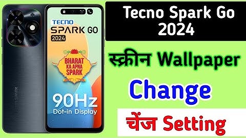 How To Change Screen Wallpaper In Tecno Spark Go 2024/Tecno spark go me screen wallpaper setting
