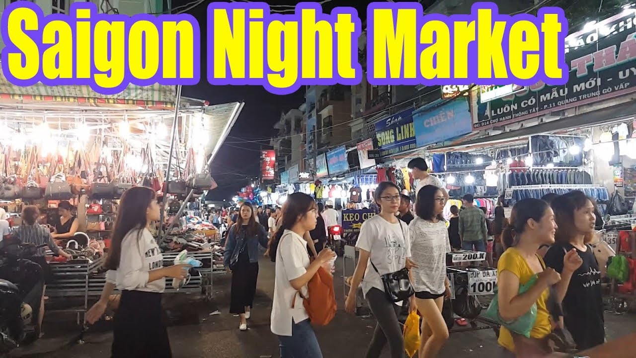 Saigon Vietnam Night Market - Cho Dem Hanh Thong Tay | Street Food And Travel