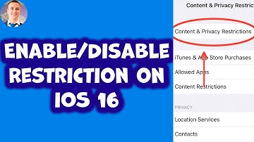 How to Enable/Disable Restriction on iOS 16 | Turn Off/On Restrictions on iOS 16!