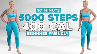 FAST WALKING WORKOUT 5000 Steps in 30 minutes Knee Friendly Steps at Home