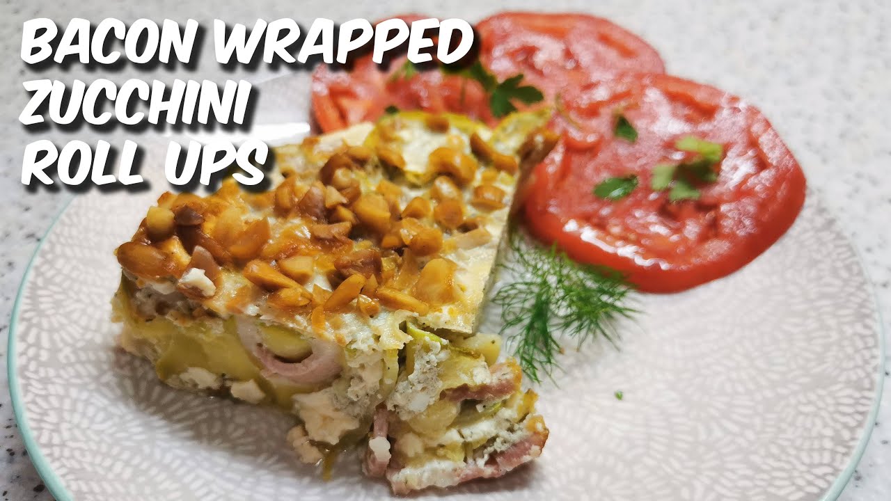 How to make keto bacon wrapped zucchini rollups Rolnice sa i slaninom YouTube