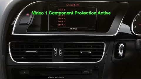 Component Protection Removal on Control unit 0E: Media Player 1