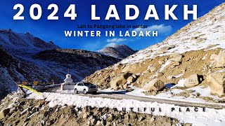 Ladakh winter trip 2024 Leh to Pangong lake in winter February