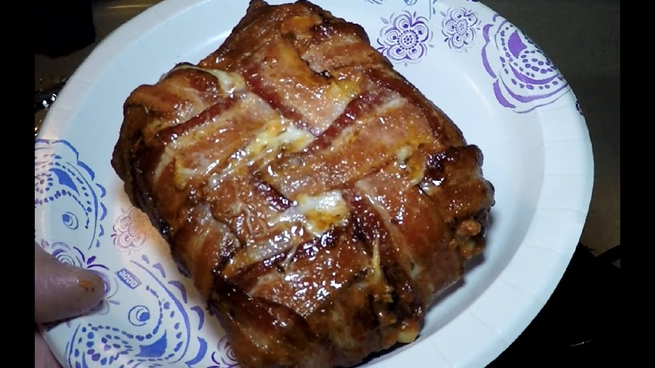Bacon Wrapped Lasagna Deep Fried - YouTube