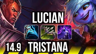 LUCIAN & Camille vs TRISTANA & Zyra (ADC) | 16/2/11, Legendary, 45k DMG | EUW Diamond | 14.9