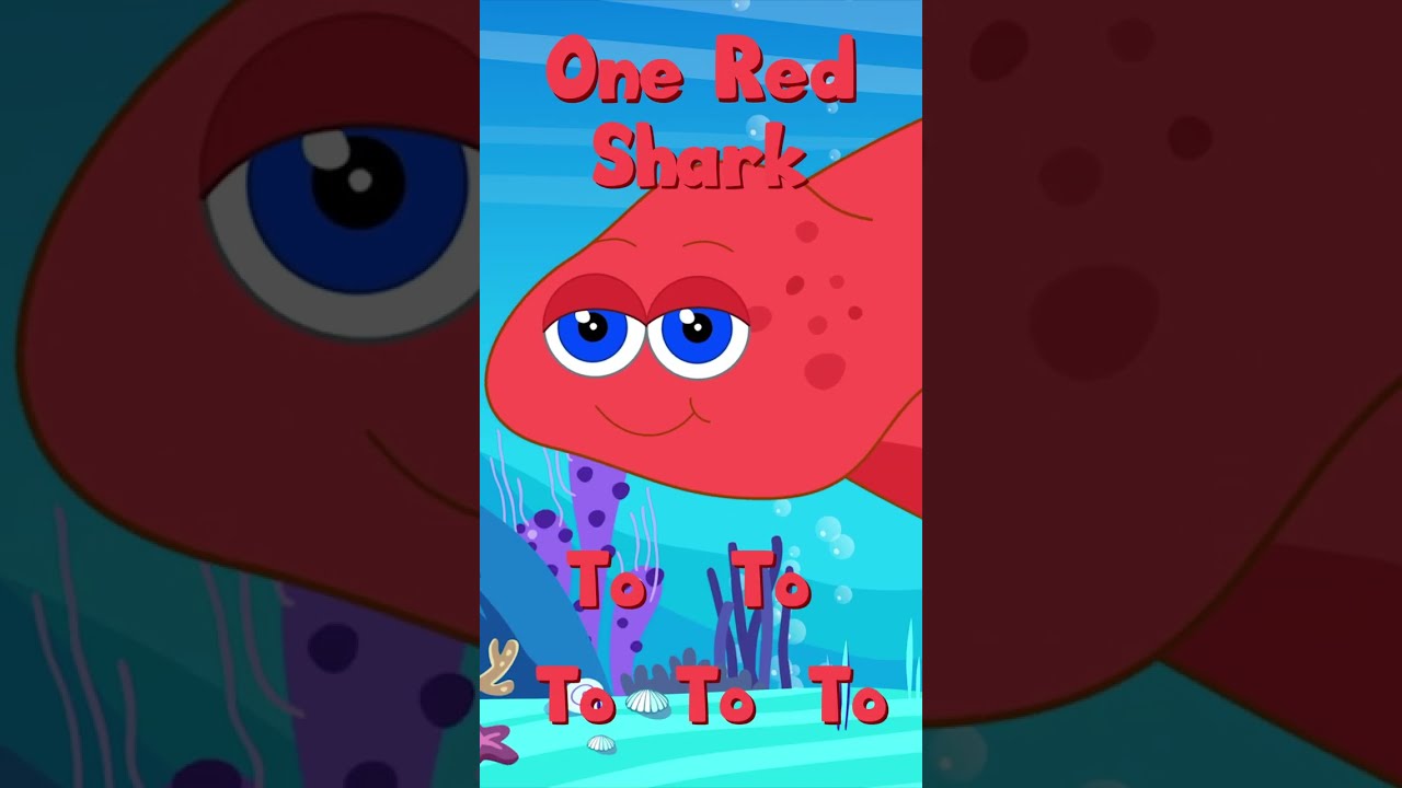 Lagu Hiu - One Red Shark Song #shorts #hooplakidz
