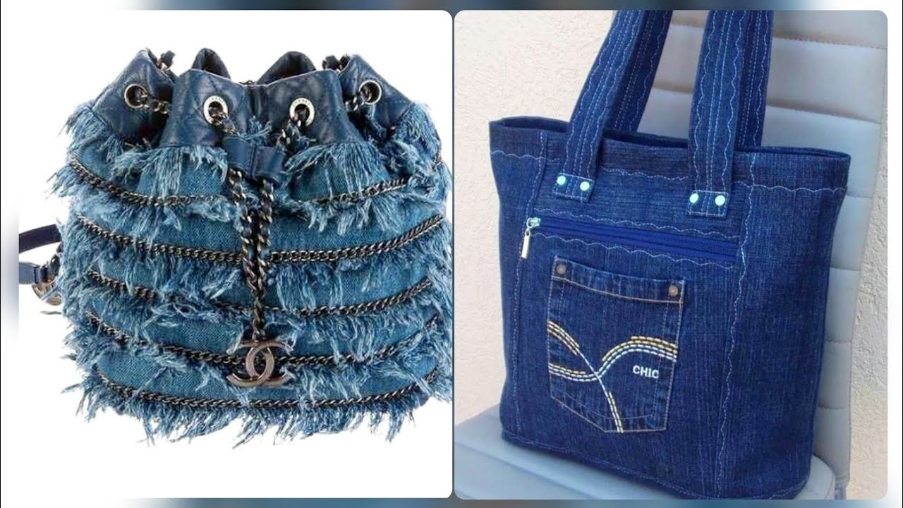 Most stylish and trendy denim bags ideas - YouTube