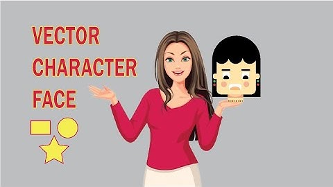 How To Create Flat Character Face With Shapes l Vector Art l Illustrator #infography