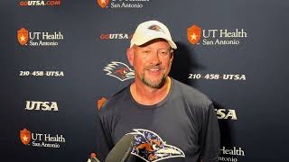 UTSA Head Coach Jeff Traylor Post Practice Interview 9.17.25