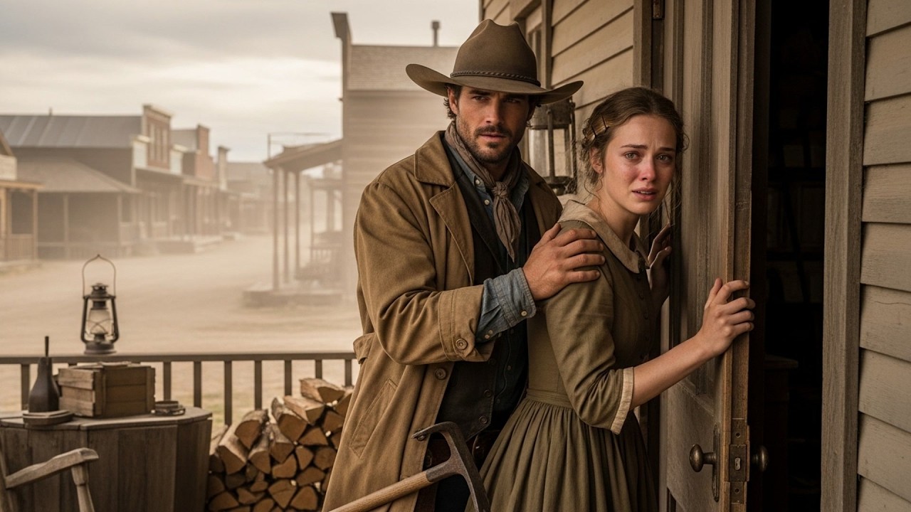 He Found Her Sitting Outside Her Home With No Way Inside, The Cowboy Broke The Lock And Let Her In