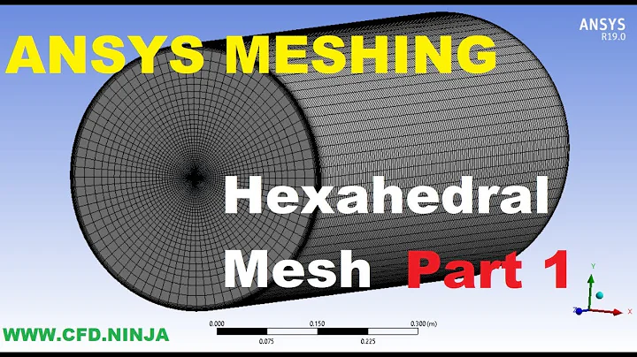 ✅ ANSYS MESHING - Hexahedral Mesh - Pipe - Part 1/2
