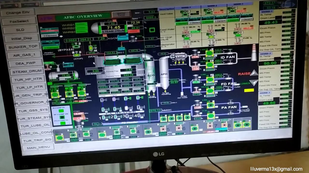 AFBC boiler light up DCS view | boiler startup - YouTube