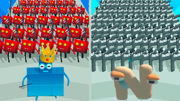 MAX LEVEL in MERGE ALPHABET vs NUMBERBLOCK LORD RUN! #6