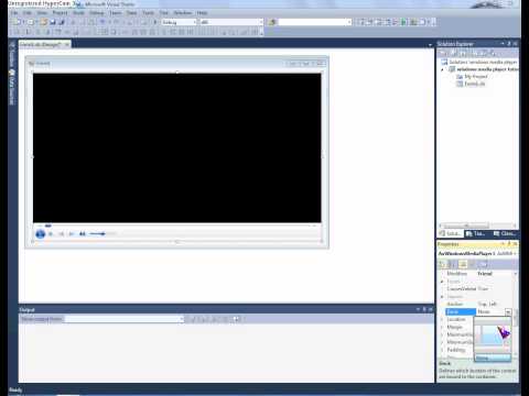 Visual studio 2010 windows media player