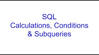 Calculations and Subqueries in SQL | Learn SQL from Scratch 12 | Kovolff