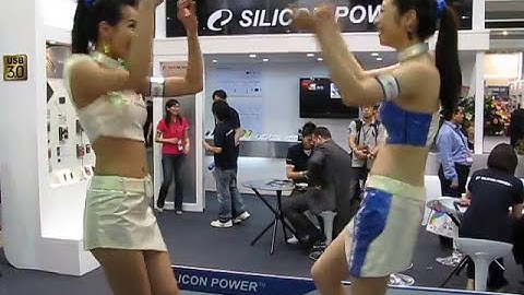 Computex 2010 - Silicon Power Booth Babes