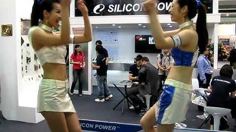 Computex 2010 - Silicon Power Booth Babes
