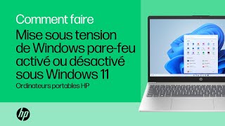 Activation ou désactivation du pare-feu Windows sous Windows 11 | Ordinateurs HP | HP Support