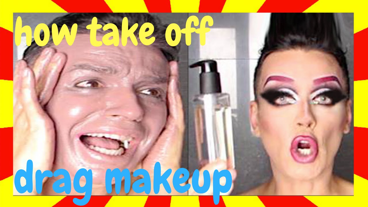 HOW TO TAKE OFF DRAG QUEEN MAKEUP TUTORIAL YouTube