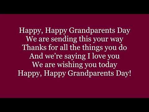 HAPPY GRANDPARENTS DAY! Greeting Card video ecard song poem lyrics words trending free to send to