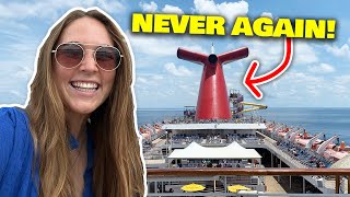 6 things I ll NEVER do on a Carnival cruise again