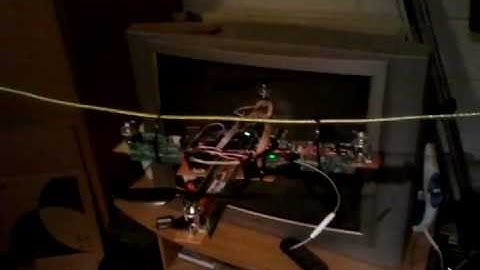 Arduino MultiWii Quadcopter Part 9 - One Axis Flight Tests On A Wire