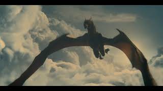 Рейнира прилетает на драконе в королевскую гавань (Дом Дракона)