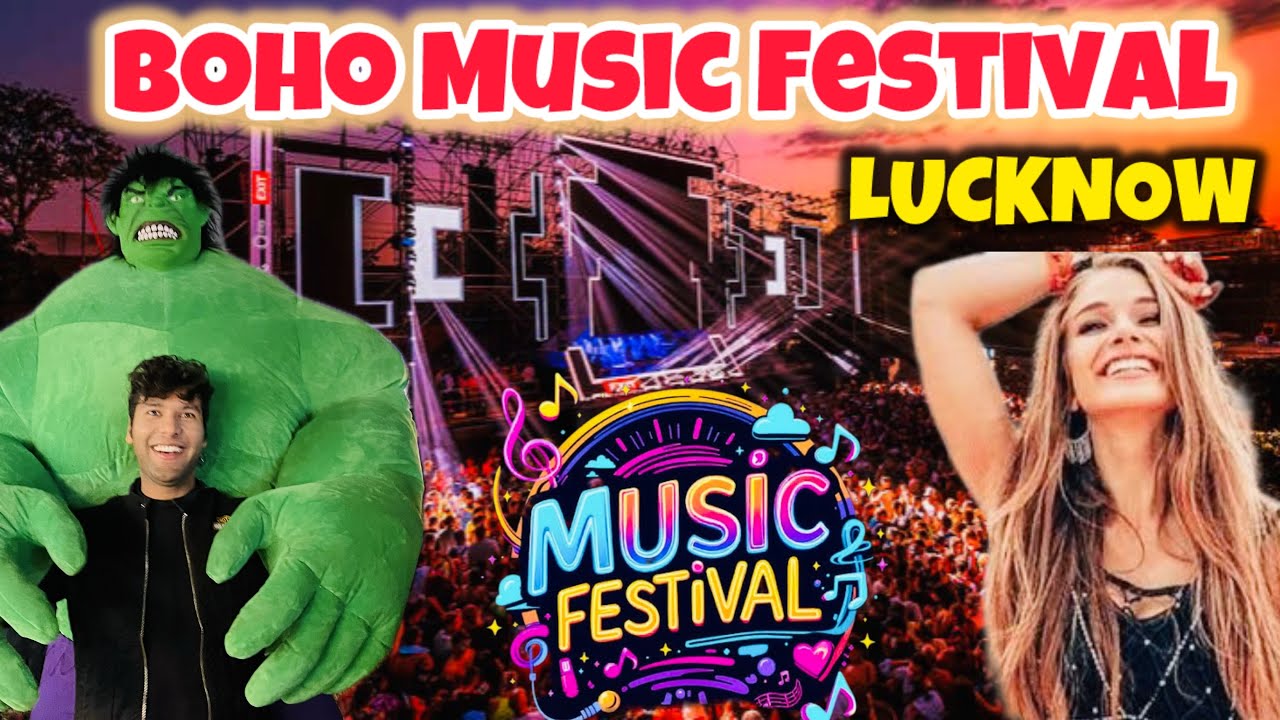 Biggest Music Festival in Lucknow - BOHO MUSIC FESTIVAL 🤩🎉 | DAY-1