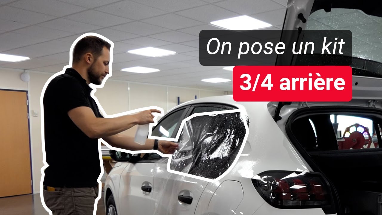 Formation pose film vitre teintée sur mesure découpé et