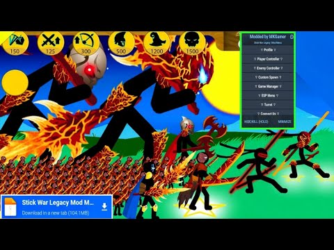 Stick War Legacy MOD MENU VIP NEW Update Unlimited Everything 