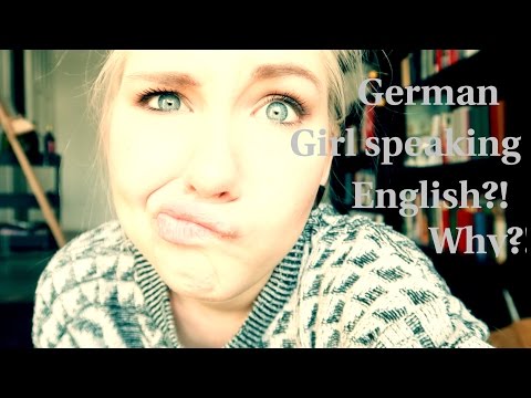 German Girl Speaks English Very First Video 