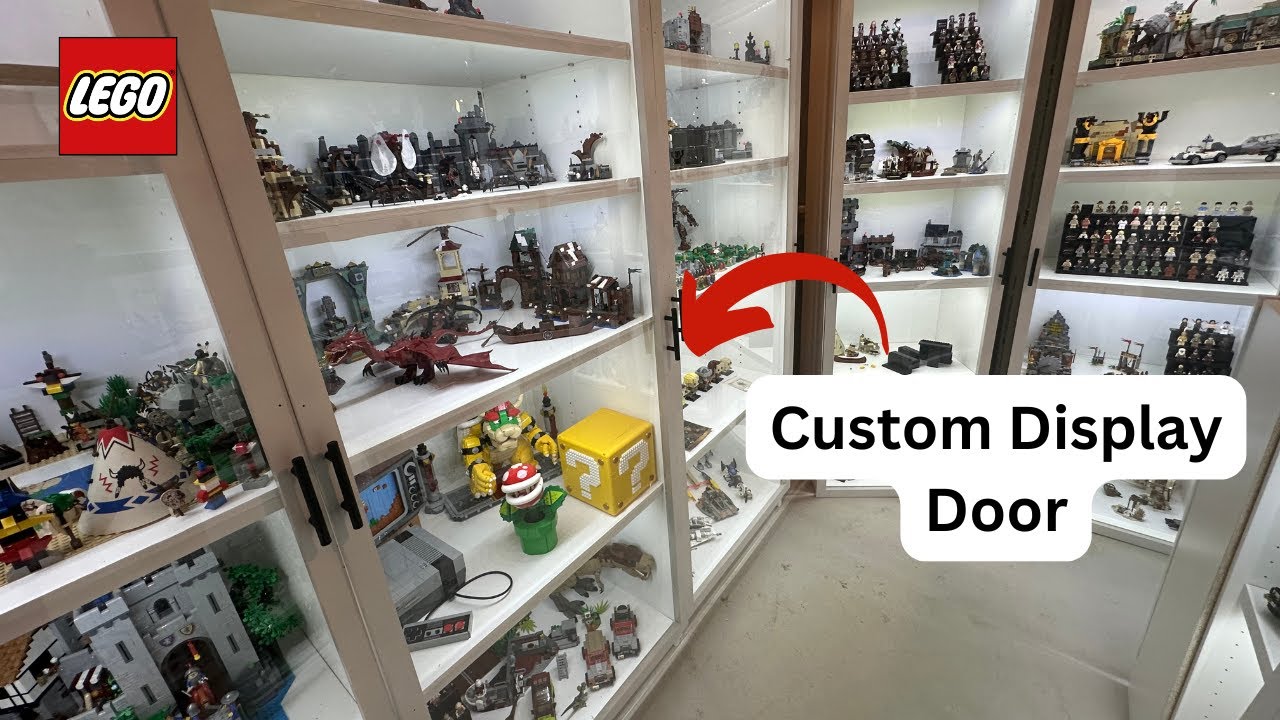 Custom Display Cabinet Doors For My Lego Room - Display Update #5