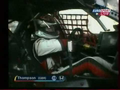 WTCC 2008 Macau Thompson Crash