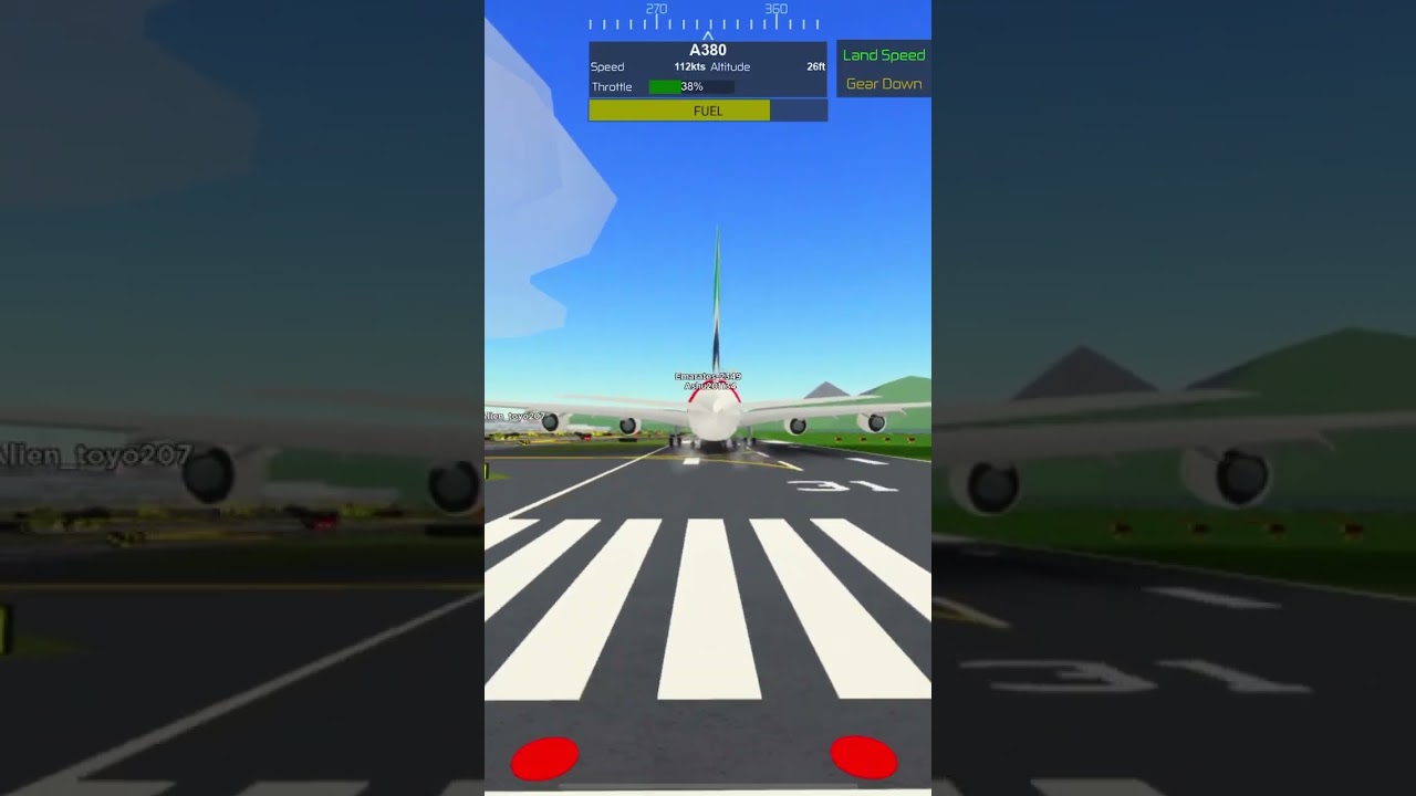 # my first airbus a380 flight in ptfs roblox