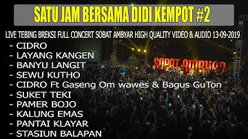 Didi Kempot Live satu jam #didikempot   cidro kalung emas banyu langit pantai klayar pamer bojo