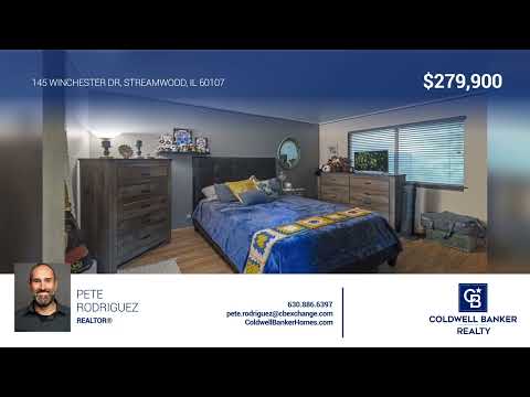 145 Winchester Dr, Streamwood, IL home video tour